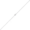 1,2mm Kette Ankerkette Collier aus 585 Gold Weißgold diamantiert 38cm