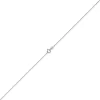 1,2mm Kette Ankerkette Collier aus 750 Gold Weißgold diamantiert 55cm