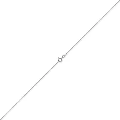 1,2mm Kette Ankerkette Collier aus 585 Gold Weißgold diamantiert 50cm