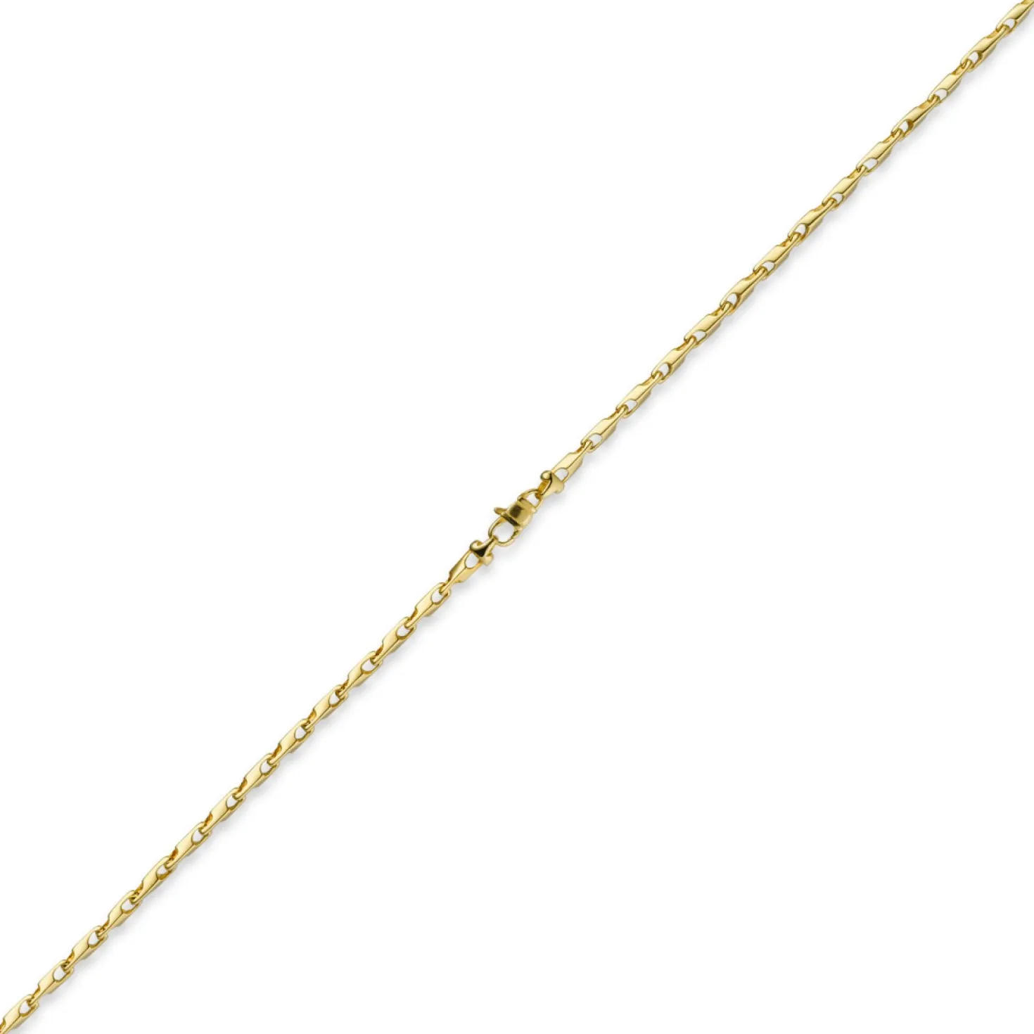 3mm Kette Collier Alainkette aus 585 Gold Gelbgold, 60cm, Unisex