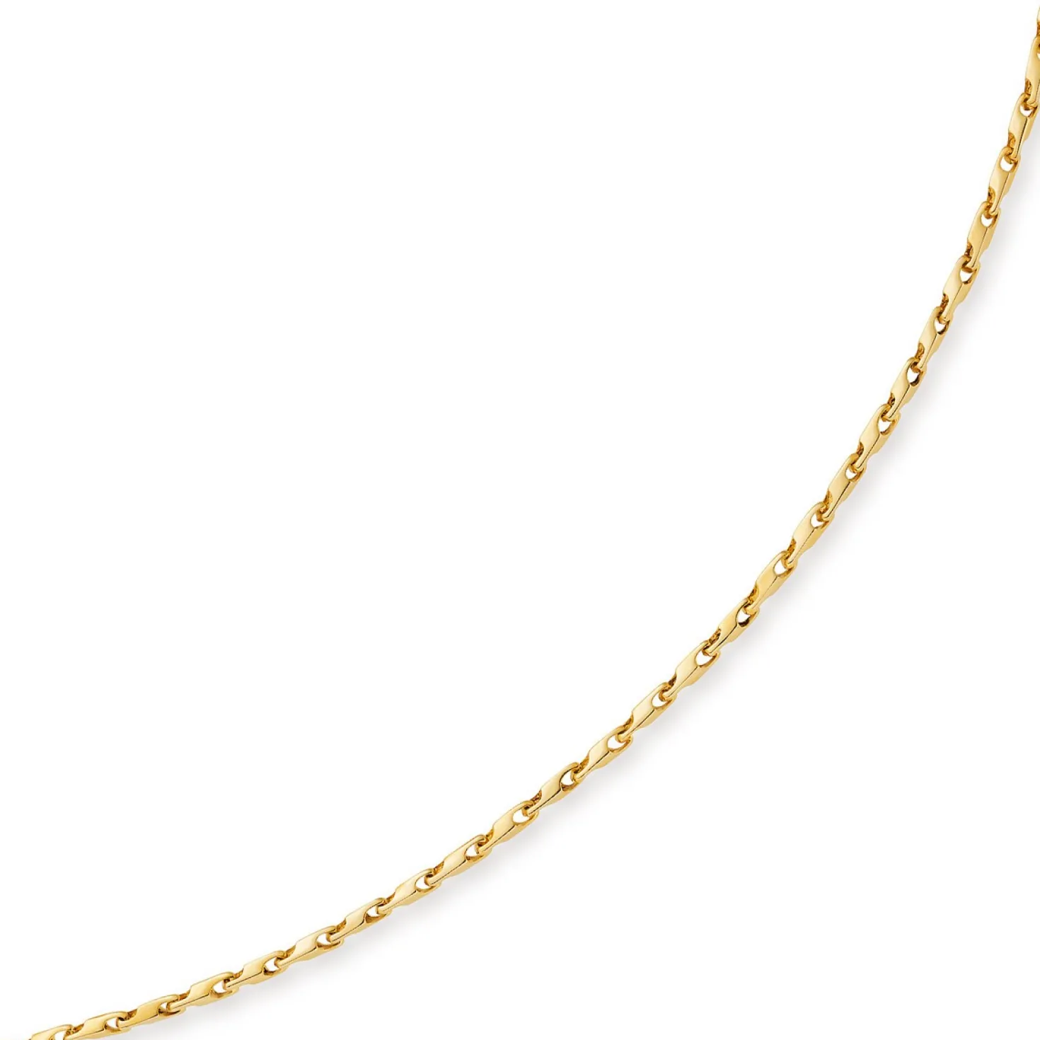 3mm Kette Collier Alainkette aus 585 Gold Gelbgold, 60cm, Unisex