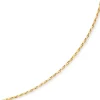 3mm Kette Collier Alainkette aus 585 Gold Gelbgold, 55cm, Unisex