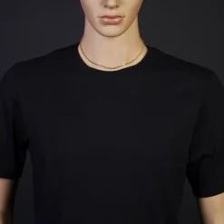 2,5mm Kette Collier Ankerkette aus 585 Gold Gelbgold, 45cm,
