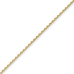 3mm Kette Collier Ankerkette aus 585 Gold Gelbgold, 50cm