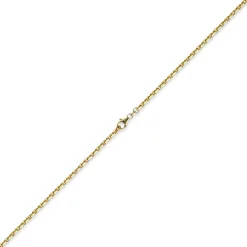 2,5mm Kette Collier Ankerkette aus 750 Gold Gelbgold 50cm, Goldkette