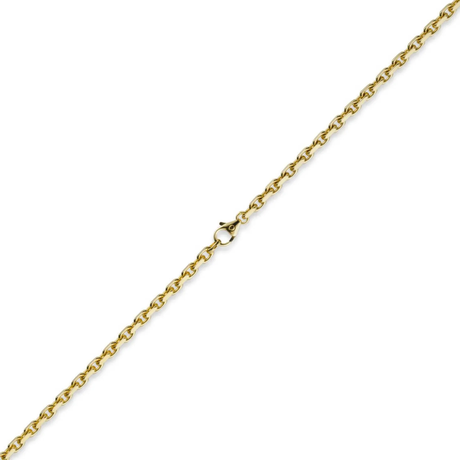4mm Kette Collier Ankerkette aus 585 Gold Gelbgold 70cm Herren Goldkette