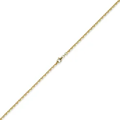 2,5mm Kette Collier Ankerkette aus 585 Gold Gelbgold, 55cm, Unisex