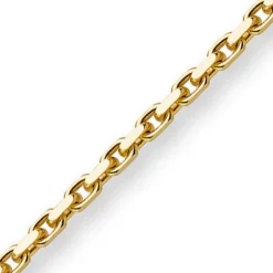 3mm Kette Collier Ankerkette aus 750 Gold Gelbgold 70cm Unisex Goldkette