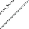 4mm Kette Collier Ankerkette Halskette aus 585 Gold Weißgold massiv 50cm