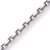 4mm Kette Collier Ankerkette Halskette aus 750 Gold Weißgold massiv 55cm