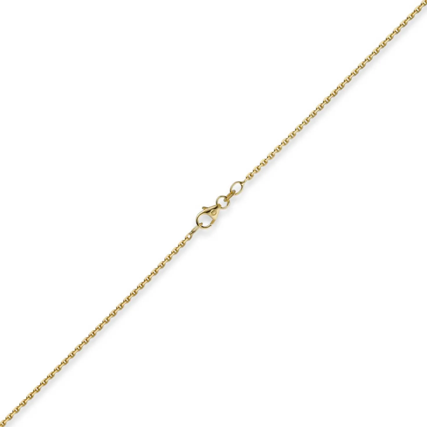 1,5mm Kette Collier Ankerkette Halskette 750 Gold Gelbgold 42cm