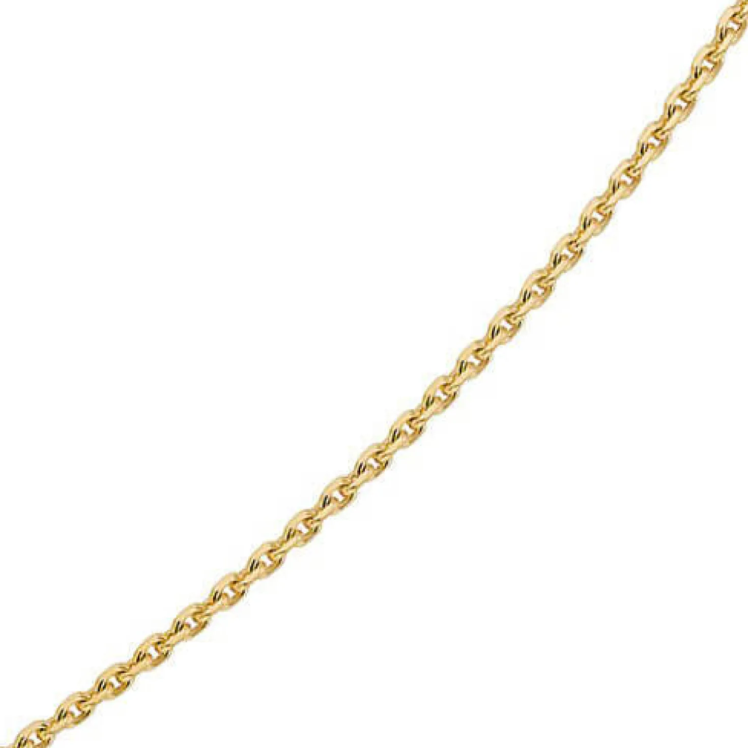 1,5mm Kette Collier Ankerkette Halskette 750 Gold Gelbgold 50cm