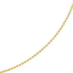 1,8mm Kette Collier Ankerkette Halskette, 585 Gold Gelbgold, 55cm Unisex