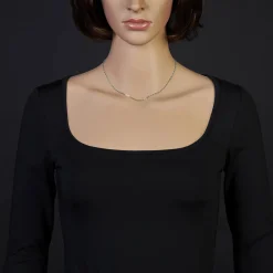 1,8mm Kette Collier Ankerkette Halskette, 585 Gold Weißgold, 40cm