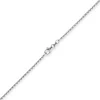 1,5mm Kette Collier Ankerkette Halskette, 585 Gold Weißgold, 60cm Unisex