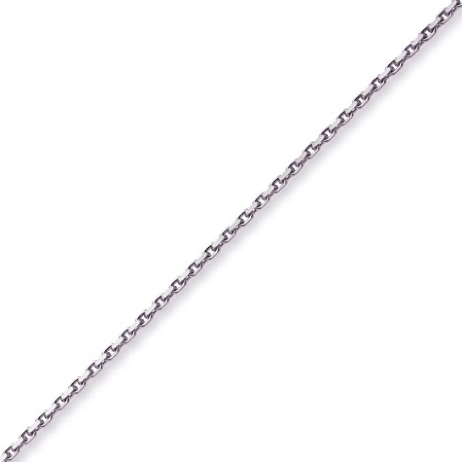3mm Kette Collier Ankerkette Halskette 585 Gold Weißgold massiv 70cm