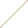 4mm Kette Collier Bohnenkette Schiffsankerkette 585 Gold Gelbgold 50cm Unisex