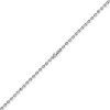 3,5mm Kette Collier Bohnenkette Schiffsankerkette 585 Gold Weißgold 55cm Unisex