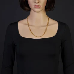 5mm Kette Collier Erbskette aus 750 Gold Gelbgold, 55cm