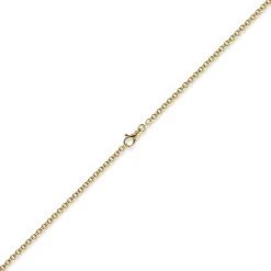 3,5mm Kette Collier Erbskette aus 585 Gold Gelbgold, 55cm, Unisex