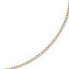 3,5mm Kette Collier Erbskette aus 750 Gold Gelbgold, 60cm, Unisex