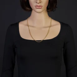 3,5mm Kette Collier Erbskette aus 585 Gold Gelbgold, 60cm, Unisex