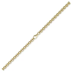 7mm Kette Collier Erbskette aus 750 Gold Gelbgold massiv 60cm Goldkette