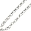 8,7mm Kette Collier Halskette aus echtem 925 Silber rhodiniert 45cm