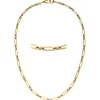 4,7mm Kette Collier Halskette aus Edelstahl goldfarben beschichtet 45cm