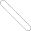 4mm Kette Collier Halskette aus 925 Silber rhodiniert 45cm Silberkette
