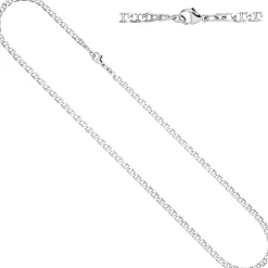 4,4mm Kette Collier Halskette Halsschmuck 925 Silber rhodiniert 60cm