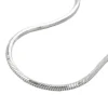 1,3mm Kette Collier Halskette, Schlange 5kant, 925 Silber, Damen, 38cm