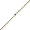 1,8mm Kette Collier Kugelkette diamantiert aus 585 Gold Gelbgold 45cm