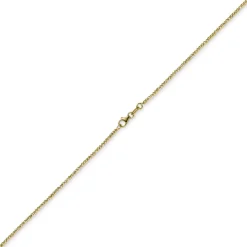 1,8mm Kette Collier Kugelkette diamantiert aus 585 Gold Gelbgold 45cm