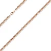 4mm Kette Collier Kugelkette diamantiert aus 585 Gold Rotgold 50cm