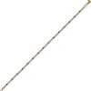1,8mm Kette Collier Kugelkette 750 Gold Rotgold teil-schwarz-rhodiniert 50cm