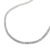 1,4mm Kette Collier Panzerkette aus glänzendem Edelstahl Halsschmuck, 45cm