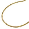 1,3mm Kette Collier Panzerkette aus 375 Gold Gelbgold, 45cm, Damen