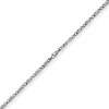4,5mm Kette Collier Rockwellkette X-Panzerkette matt aus 585 Gold Weißgold 60cm