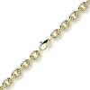 7mm Kette Collier Rundankerkette aus 585 Gold Gelbgold 45cm