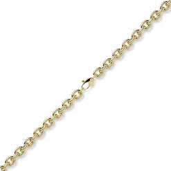 7mm Kette Collier Rundankerkette aus 585 Gold Gelbgold 45cm