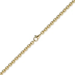 2,7mm Kette Collier Rundankerkette aus 750 Gold Gelbgold, 70cm Unisex
