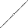 2,7mm Kette Collier Rundankerkette aus 585 Gold Weißgold, 90cm Unisex