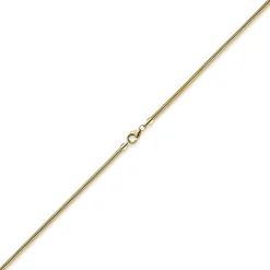 2,5mm Kette Collier Schlangenkette aus 585 Gold Gelbgold, 55cm, Damen