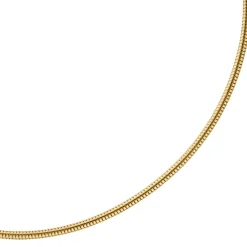 2,5mm Kette Collier Schlangenkette aus 585 Gold Gelbgold, 40cm, Damen