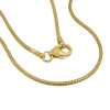 1,2mm Kette Collier Schlangenkette Halsschmuck, rund, 585 Gold Gelbgold, 50cm