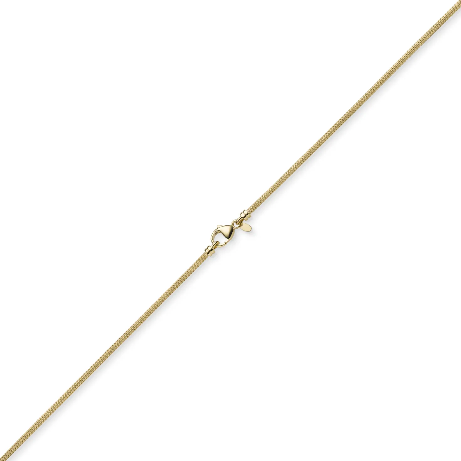 2,5mm Kette Collier Strickkette Halsschmuck aus 750 Gold Gelbgold rund 42cm