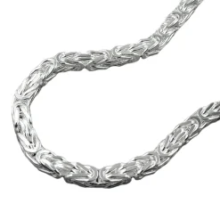 3mm Kette Halskette Collier Königskette, 925 Silber, 60cm, massiv, Unisex