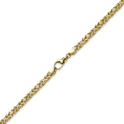 6mm Kette Halskette Königskette aus 585 Gold Gelbgold, 60cm, Herren