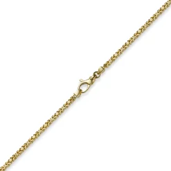 2,5mm Kette Halskette Königskette aus 585 Gold Gelbgold, 60cm, Unisex